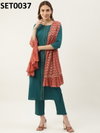 Fiorra SET0000 04 Printed Cotton Kurti With Bottom Dupatta Wholesale Clothing Suppliers In India
